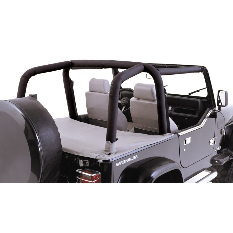 Rugged Ridge Roll Bar Cover Kit Black Denim 97-02 Jeep Wrangler | Race  Ready Fabrication