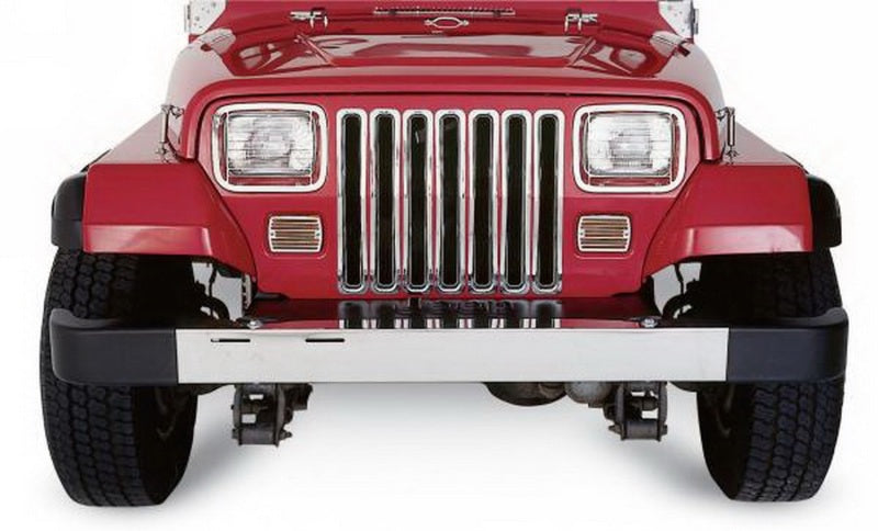 Rampage 1987-1995 Jeep Wrangler(YJ) Grille Inserts - Chrome | Race Ready  Fabrication