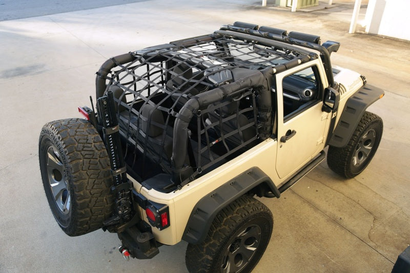 Rugged Ridge Cargo Net Black 2 Door 07-18 Jeep Wrangler | Race Ready  Fabrication