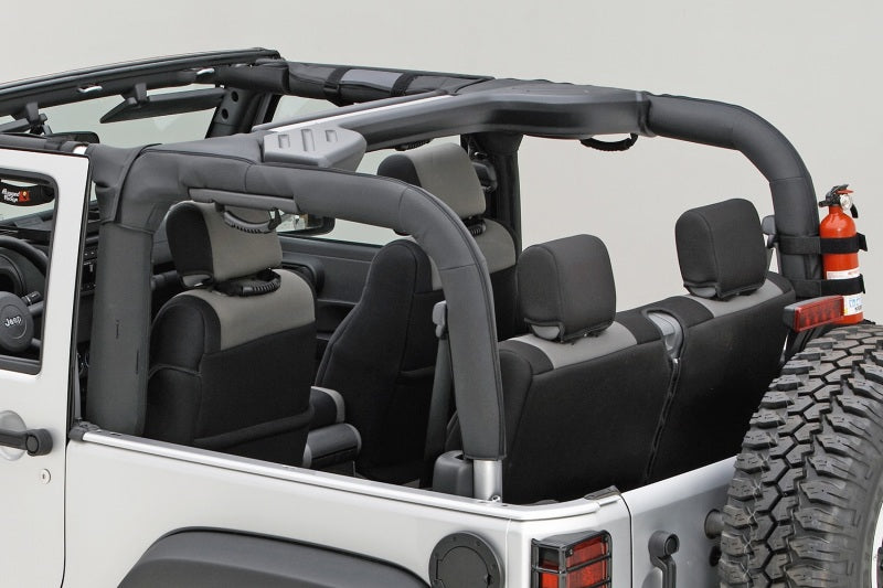 Rugged Ridge Roll Bar Cover Black Vinyl 07-18 Jeep Wrangler JK | Race Ready  Fabrication