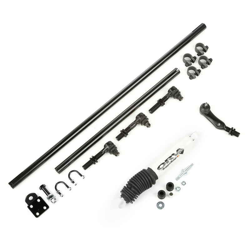 Rugged Ridge HD Steering Kit W/ Damper 84-06 Jeep XJ ZJ TJ | Race Ready  Fabrication