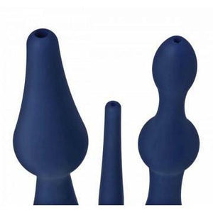 Universal 3 Piece Silicone Enema Attachment Set - Couples Playthings