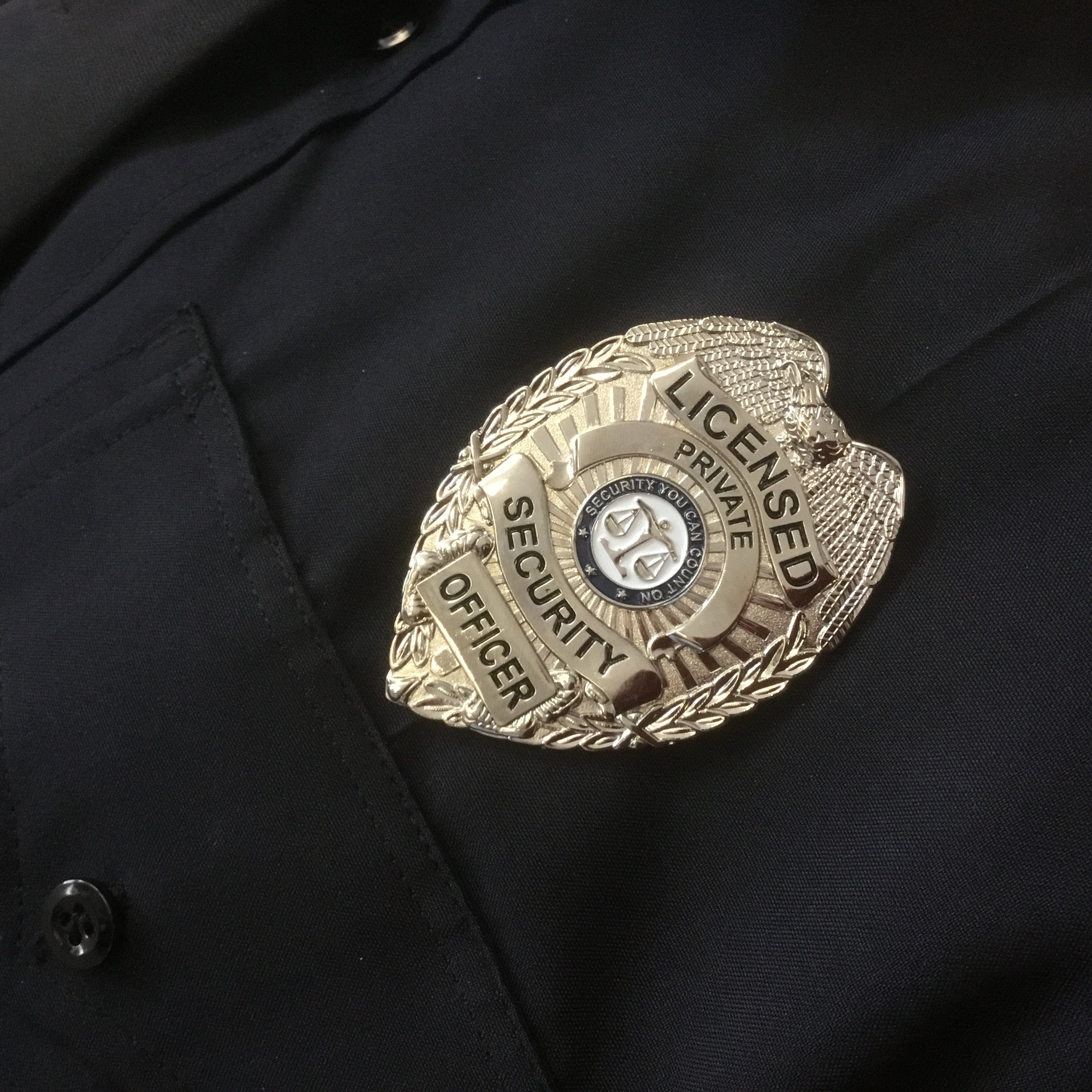 Licensed Private Security Officer Badge - Regional Uniform & Supply