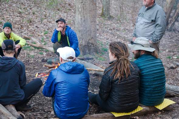 fire at Locust Cove Gap