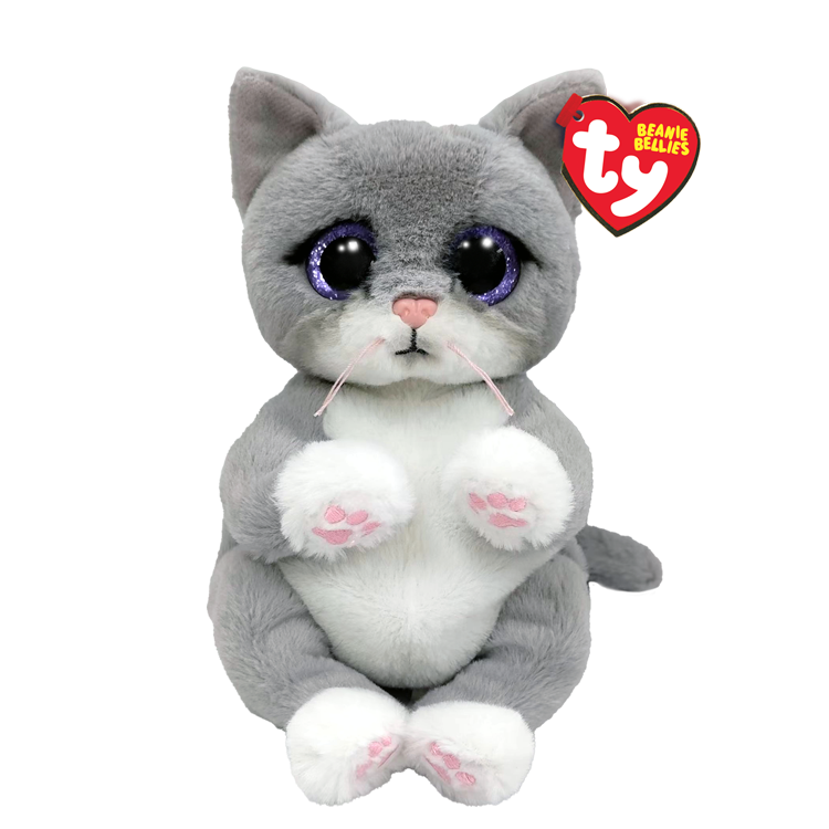 Ty Beanie Boos Collection Kiki - Grey Striped Cat Small