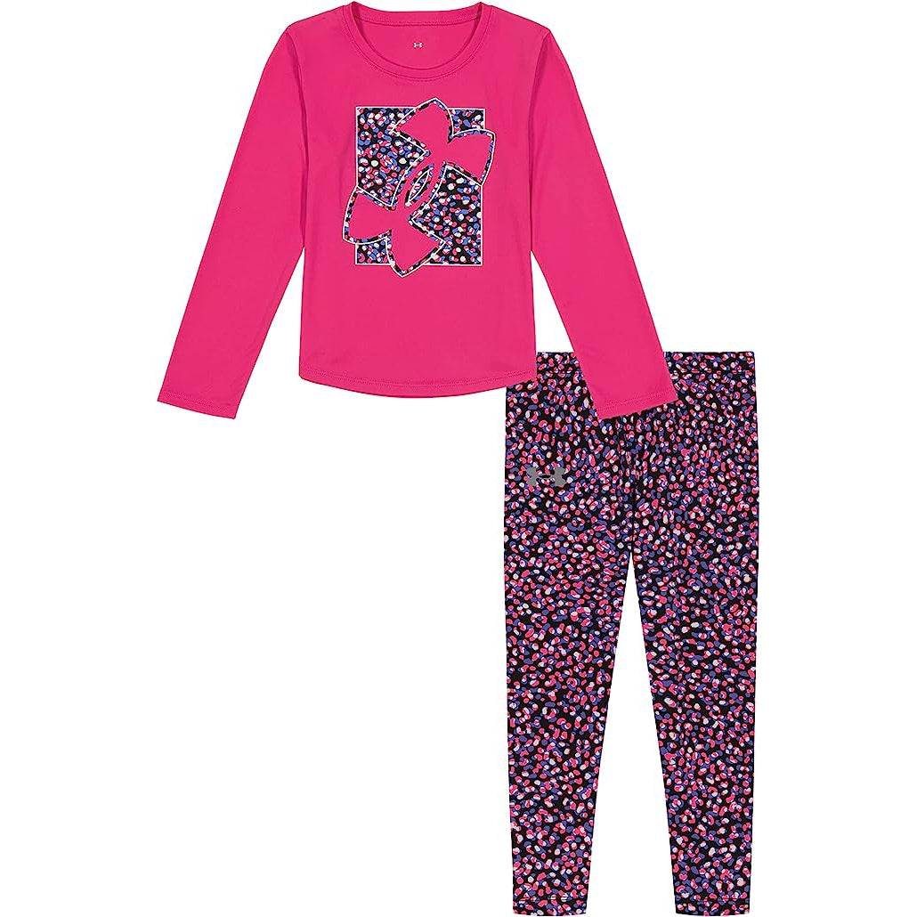 Under Armour Girl's UA Girls Never Quit Short Sleeve Legging Set