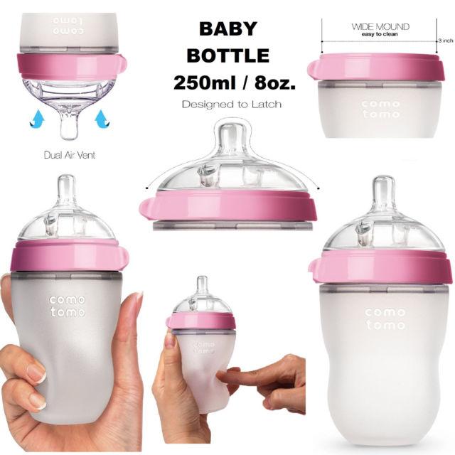 OlaBaby Gentle Bottle 8oz in Sky - Destination Baby & Kids