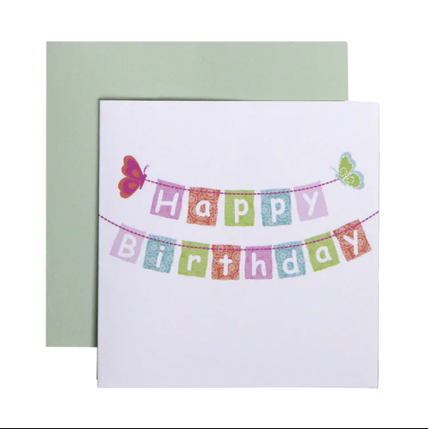 Gift Enclosure Card - Happy Birthday Banner-CR GIBSON-Little Giant Kidz