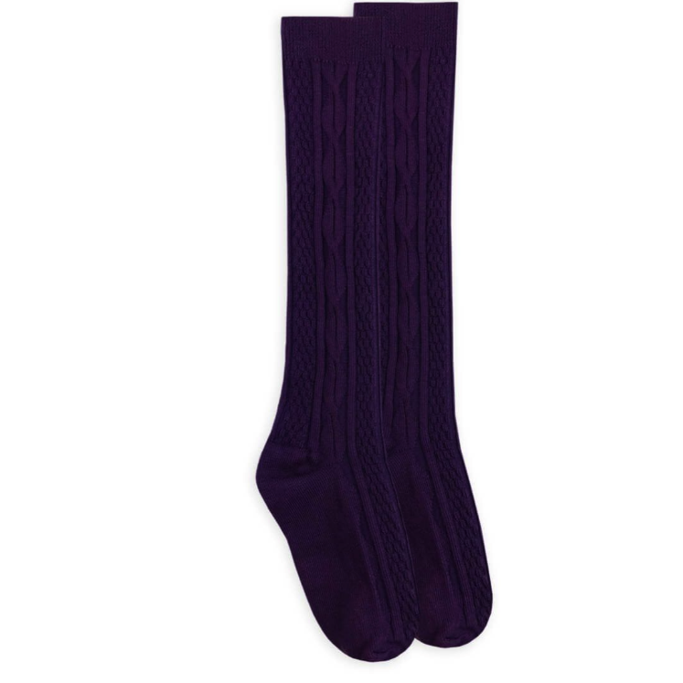 Jefferies Socks Fashion Cable Knee High Socks - Rose