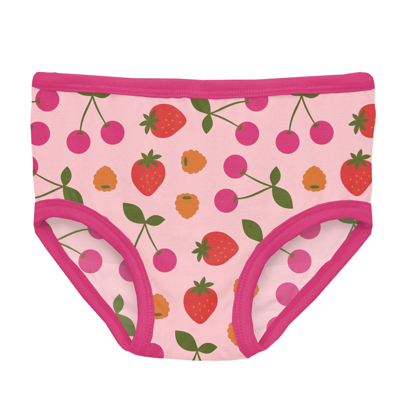 Kickee Pants Bamboo Girls Underwear - Calypso Pretzel Pup