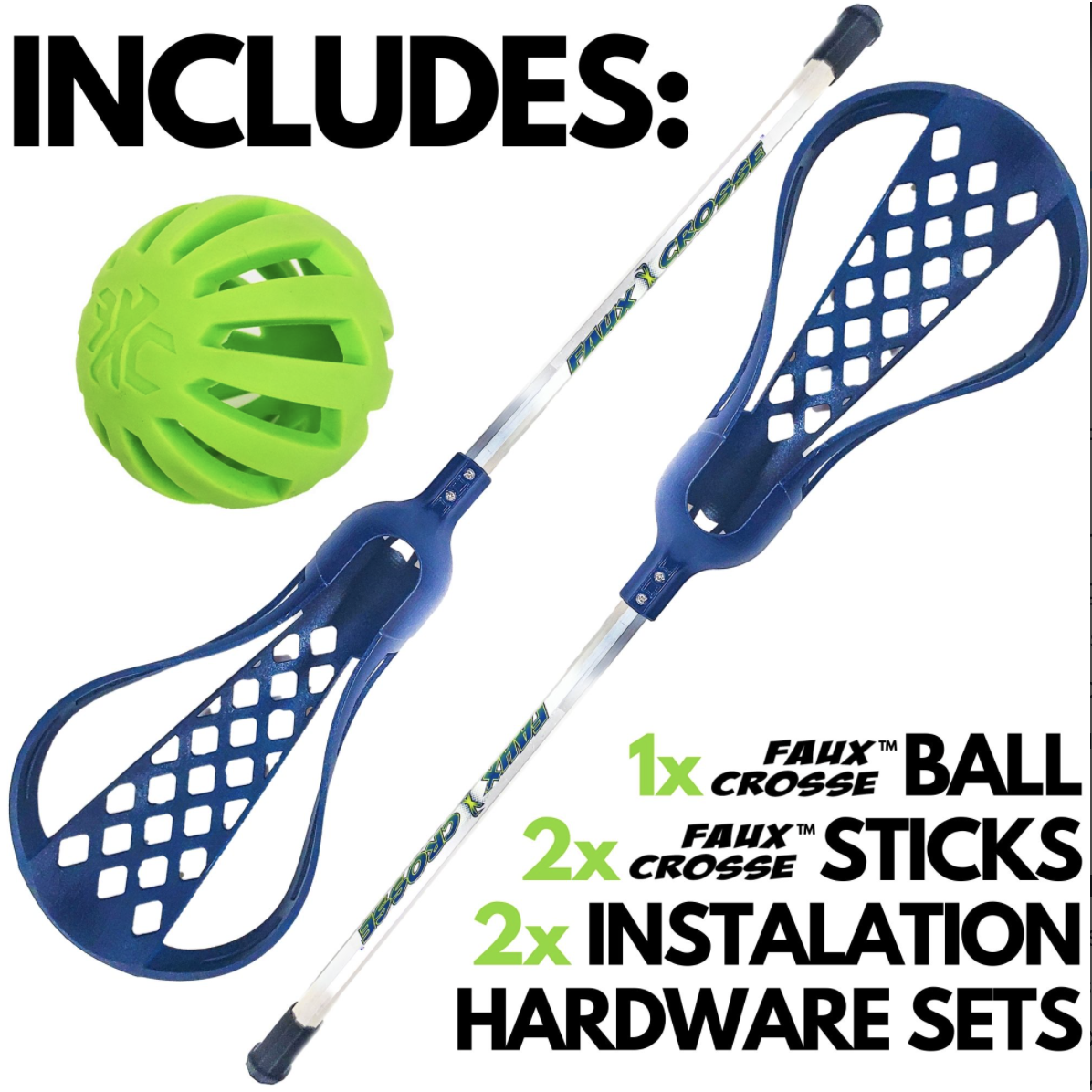 24 Hydro Lacrosse Sticks w/ball - Fun Stuff Toys