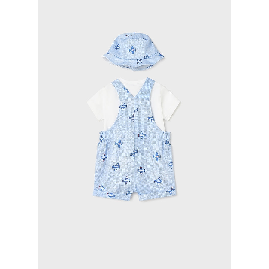 Mayoral - Boys Blue Jersey Dungarees