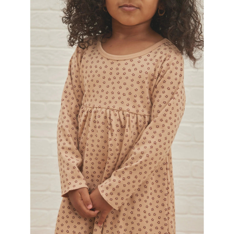 Quincy Mae Long Sleeve Jersey Dress - Ditsy Bloom-Quincy Mae-Little Giant Kidz