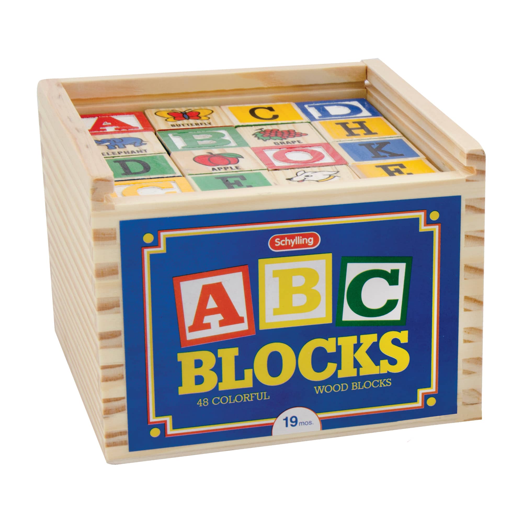 Tiny Wood Box, Tiny Wooden Blocks, Math Manipulatives, ABC Blocks