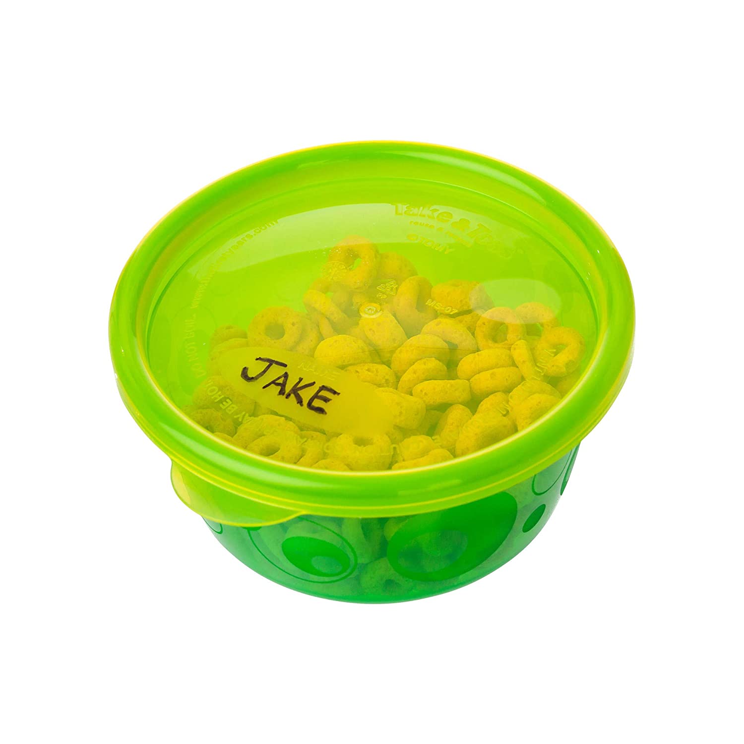 The First Years Take and Toss Snack Containers with Lids, 4.5 Ounce (Pack  of 6)