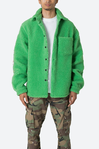 Green sherpa jacket