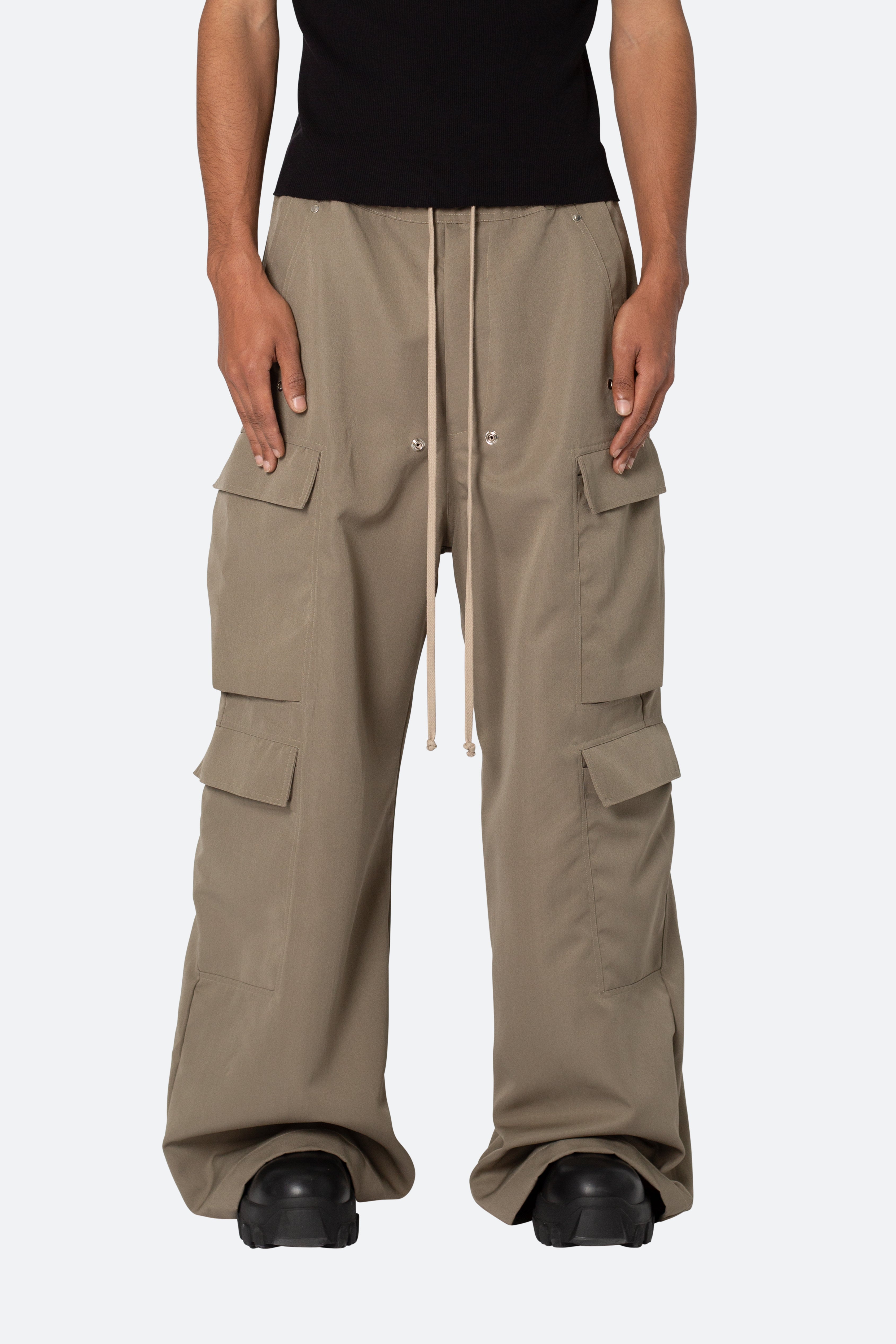 Rave Double Cargo Pants - Olive | mnml | shop now