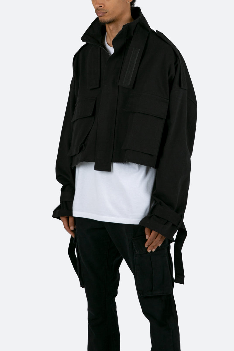 Cropped M65 Jacket - Black | mnml | shop now