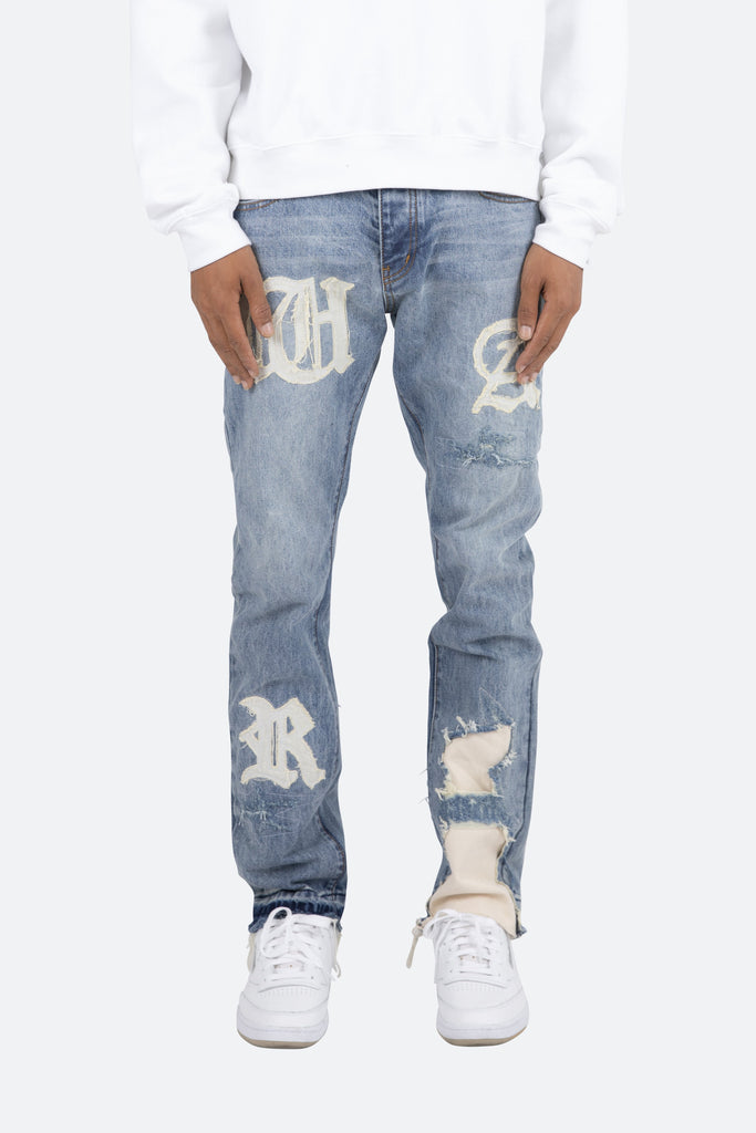 D198 War Denim - Blue/White | mnml | shop now