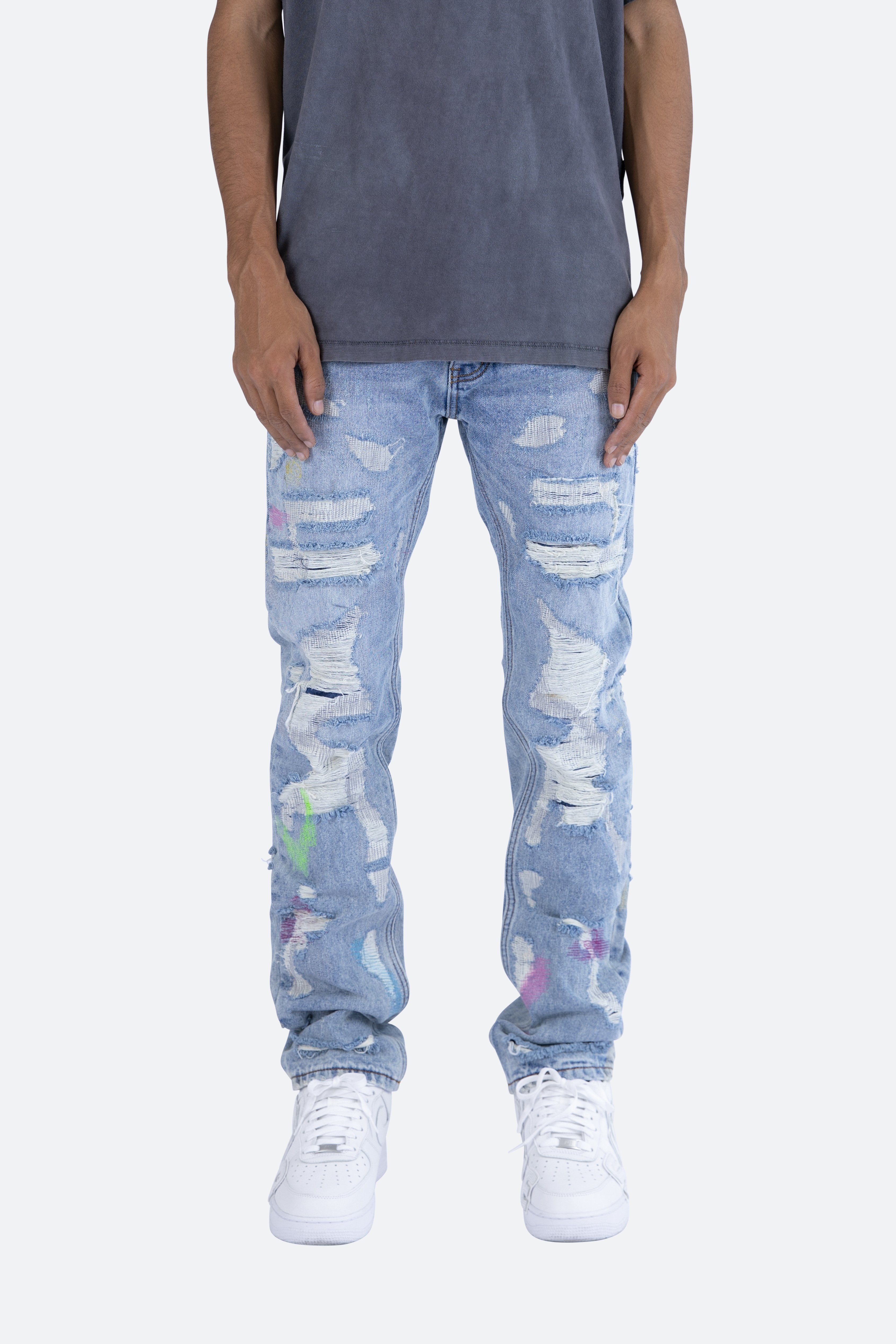 Chain Denim Jeans Blue – Sugar Popped