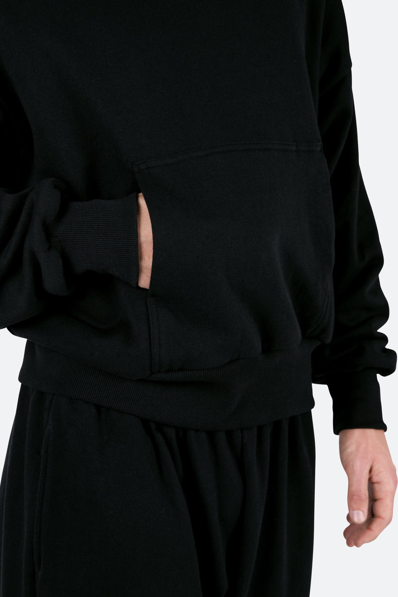 Double Layer Hoodie - Black | mnml | shop now