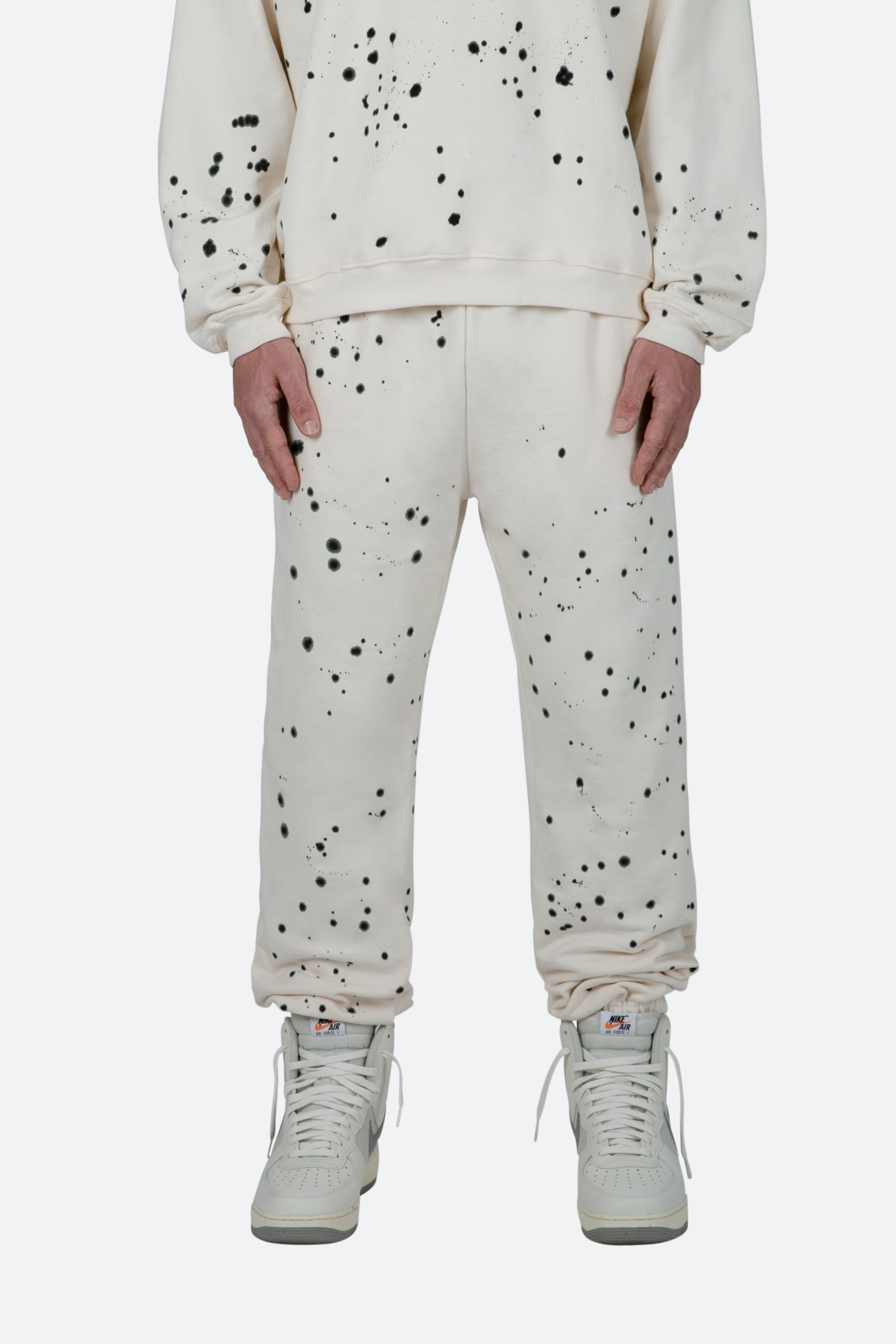 Ink Spill Sweatpants - Off White