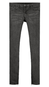 Mens MNML LA Light Stone Wash Grey Denim Straight Jeans Sz 34x29 BNWT