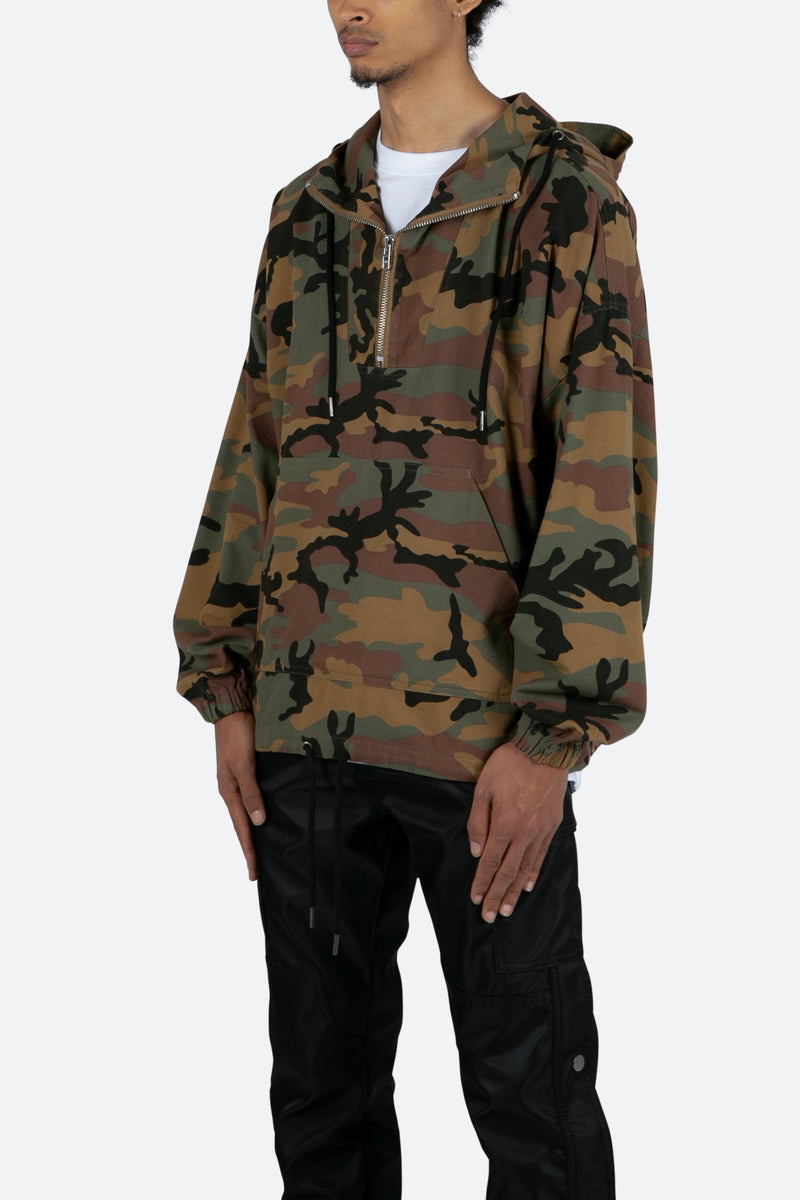 Quarter Zip Jacket - Camo | mnml | shop now