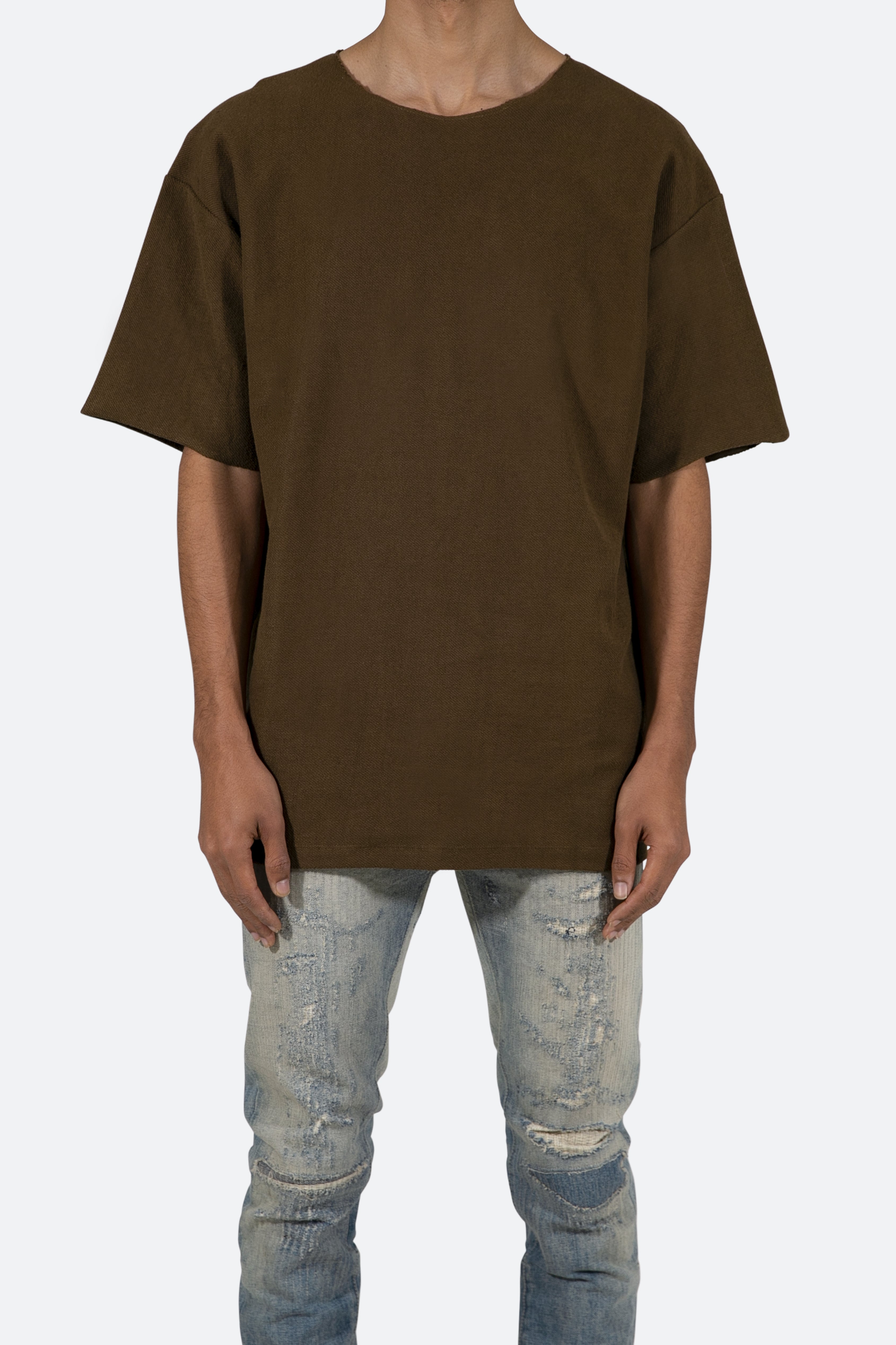 220G Oversize Seams Inside Out Organic T Shirt