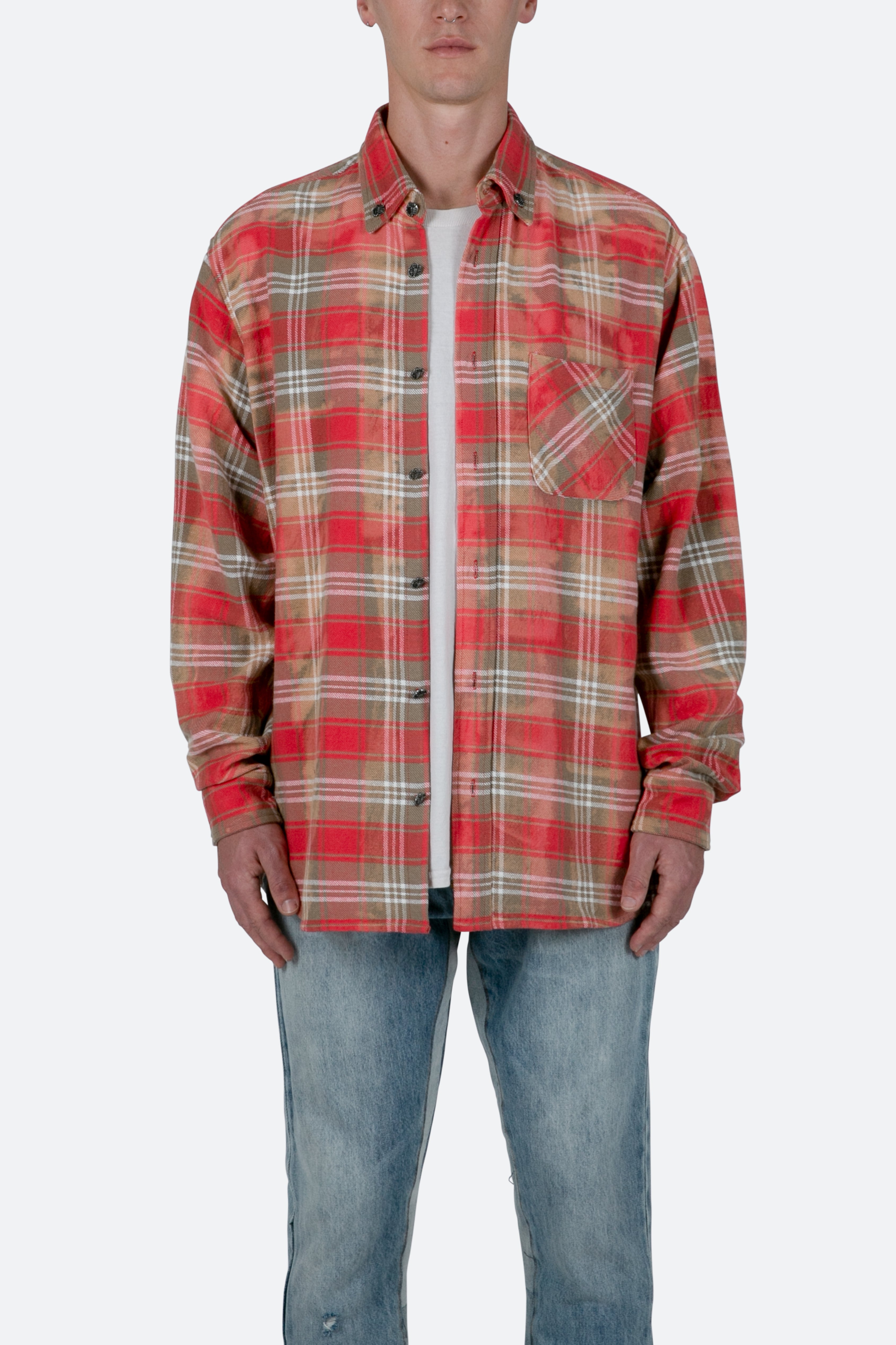 Scorpion Vintage Flannel Shirt - Red/Brown