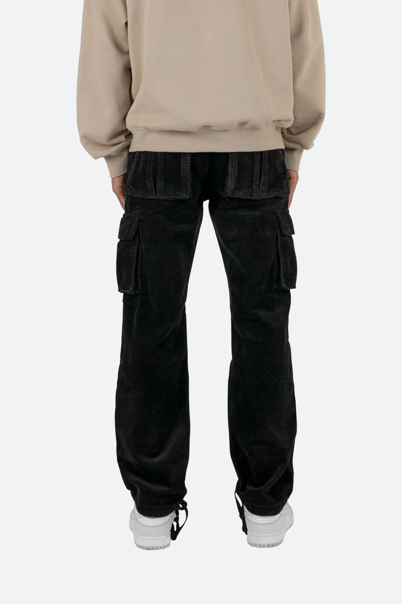Vintage Corduroy Cargo Pants - Black | mnml | shop now