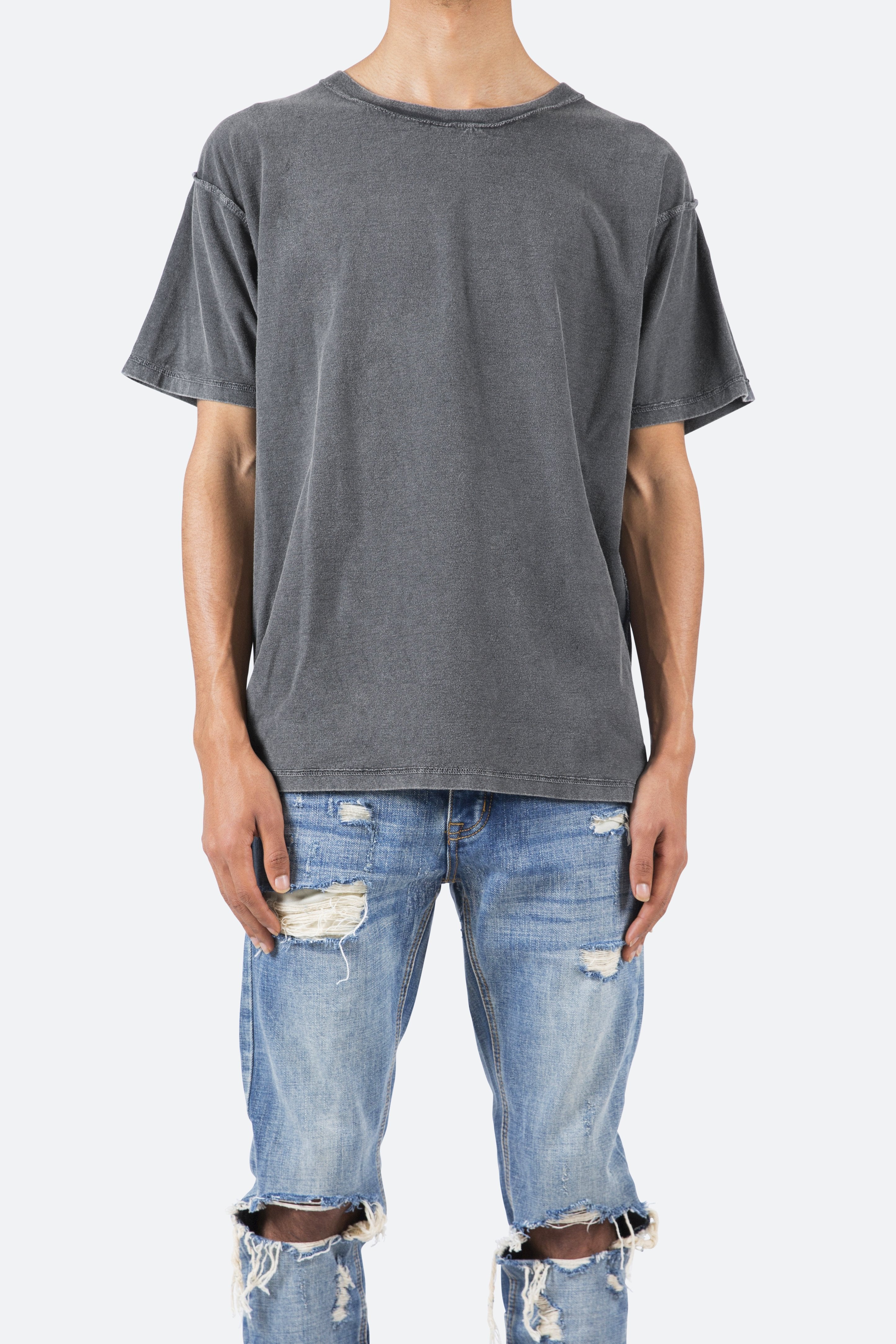 220G Oversize Seams Inside Out Organic T Shirt