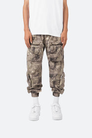 Zipper Cargo Pants - Camo | mnml | shop now