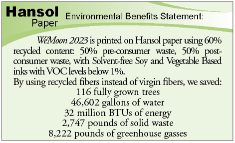 Environmentally sustainable recycled paper calendar eco-audit