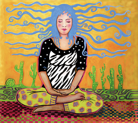 Connection, meditation women, paula franco art