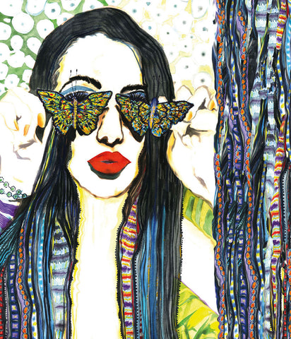 Shauna Crandall Art, Women art, hippie goddess art 