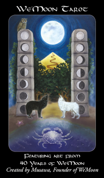 We'Moon Tarot The Moon cover art by Cathy McClelland