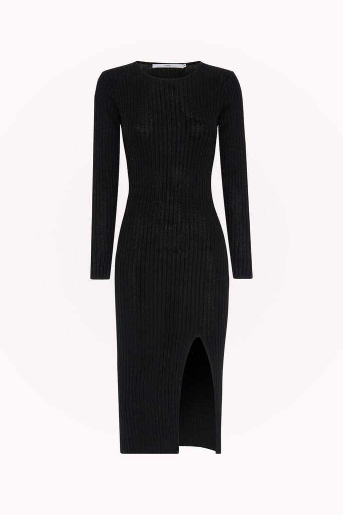 by johnny double ribbed midi dress