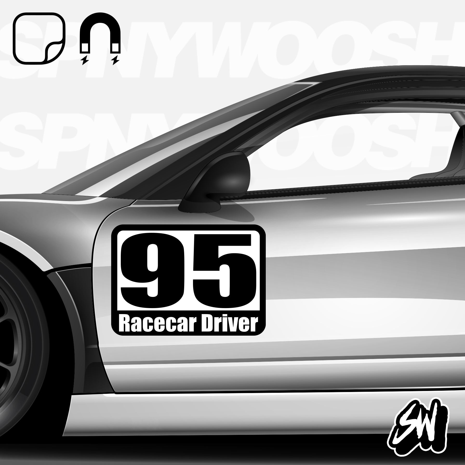 Autocross numbers | Vinyl or Magnetic Racing Numbers | Spinnywhoosh ...