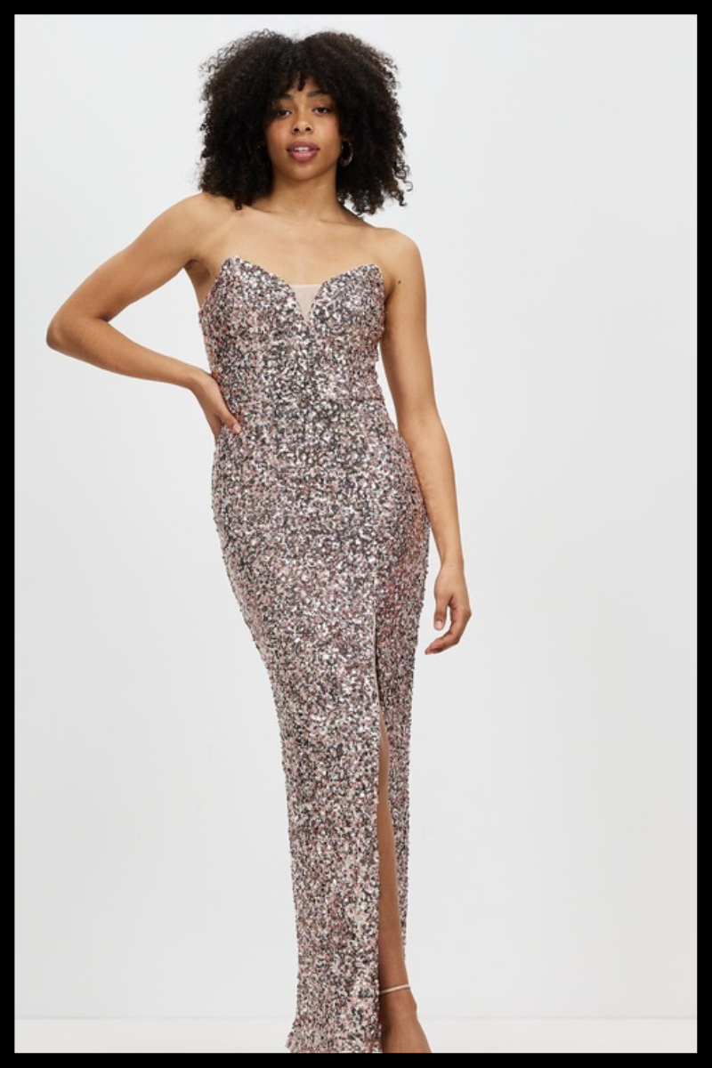 Bariano Laura sequin gown – Strutt Design Studio