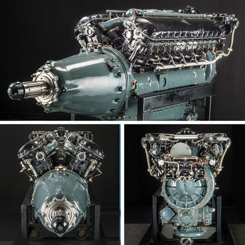 Allison engine from a WWII Kittyhawk of kind flown by RAAF Royal Australian Air Force 