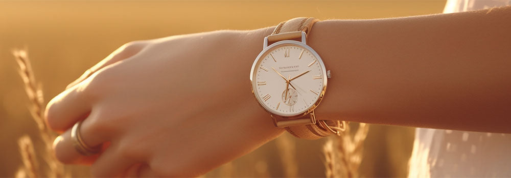 australian watch on woman wrist