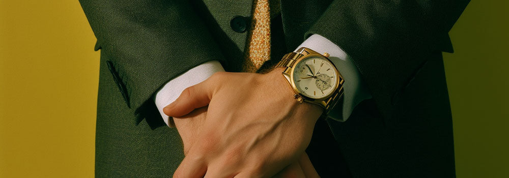 elegant gold watches for men