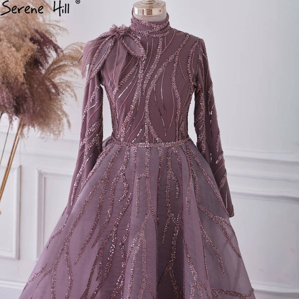 Serene Hill Muslim Purple Ankle Length Evening Dresses Gowns 2023 ...