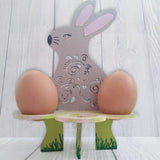 MDF Rabbit Bunny Easter Egg Cutout Egg Holder