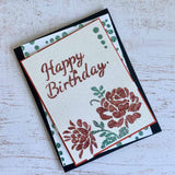 Glitter paste card crafts