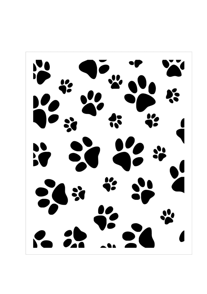 Background Stencil - Paw Print – Glitzcraft