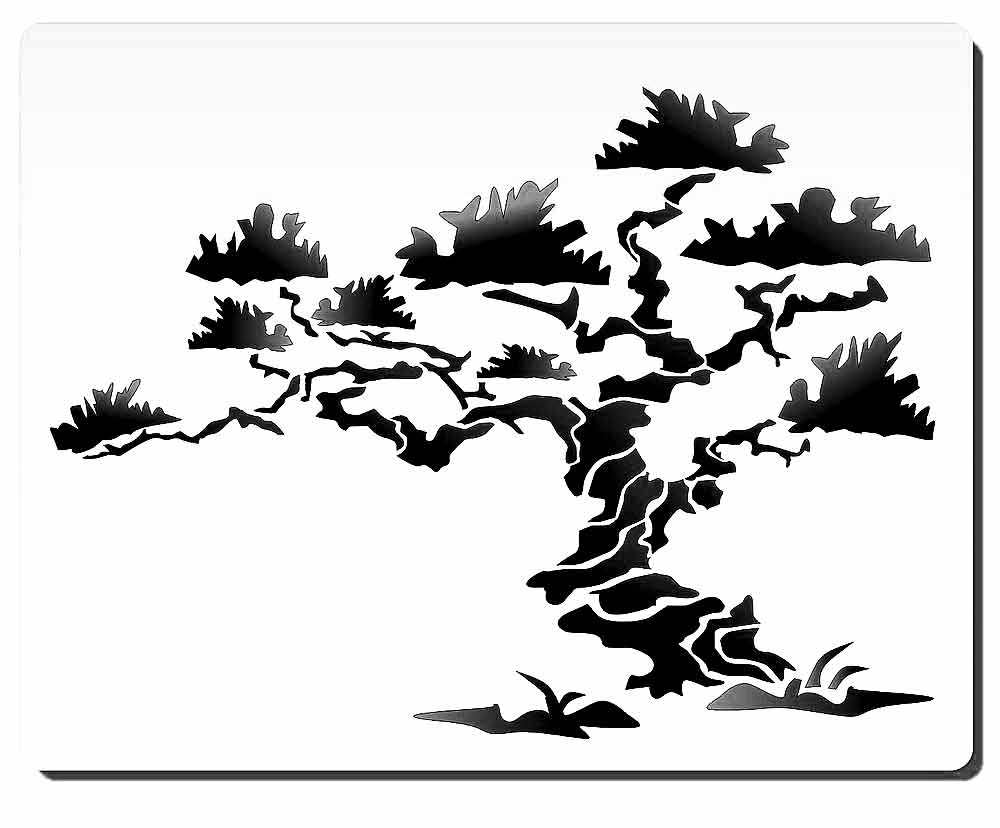 Bonsai Tree Stencil – Glitzcraft