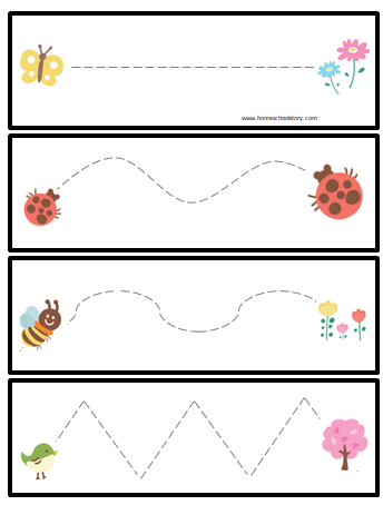 preschool tracing activity pdf instant download