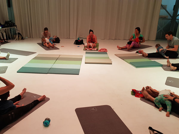 BYKidO Moments: Mummy L and Little L’s Baby Yoga Friday @ The Artground!  